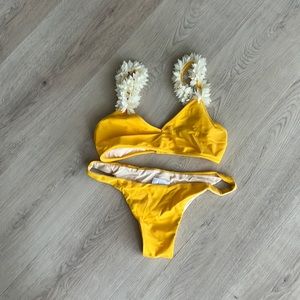 LA REVECHE, bikini, yellow, medium